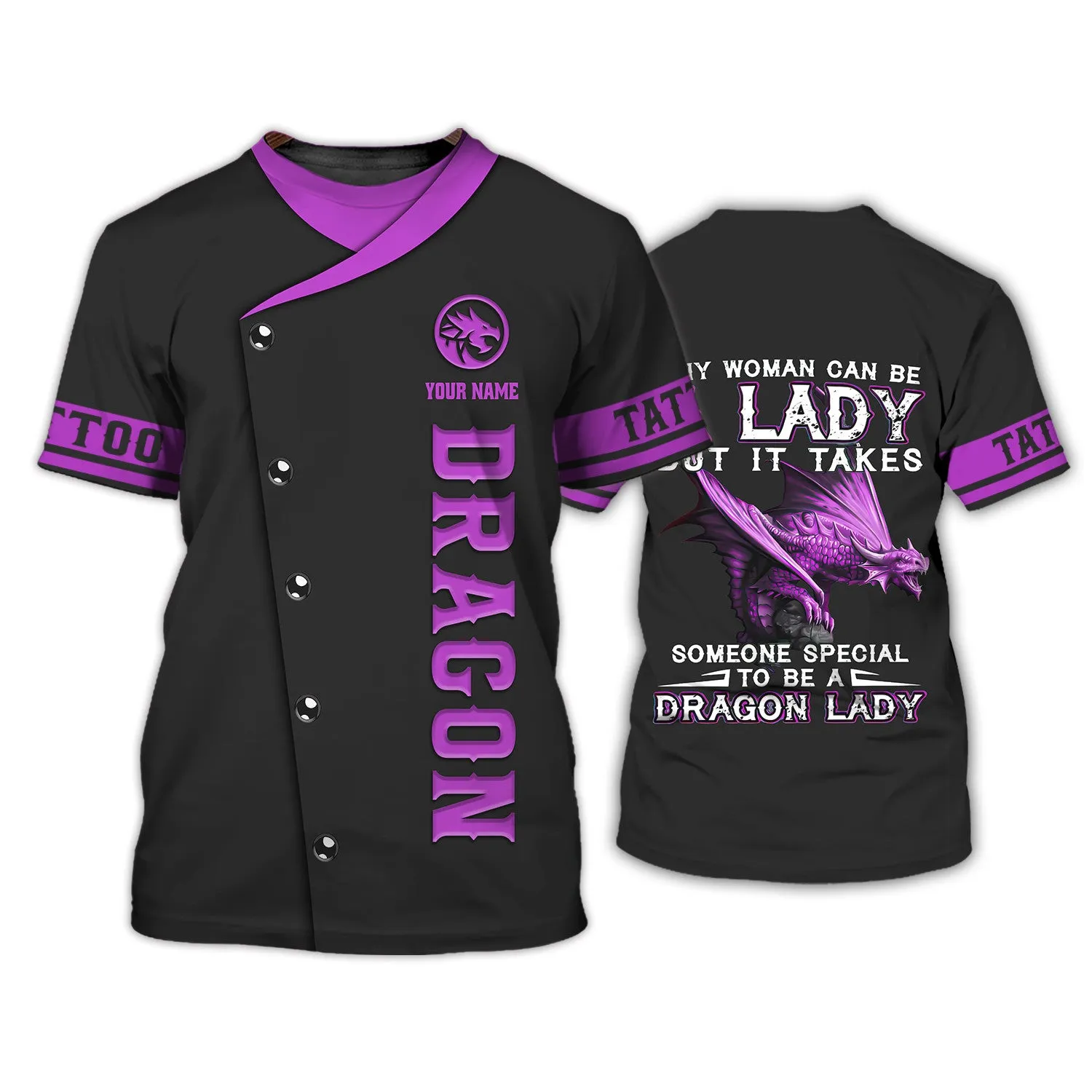 Dragon 3D Hoodie All Over Printed - Dragon Tattoo Jacket 3D print for Woman