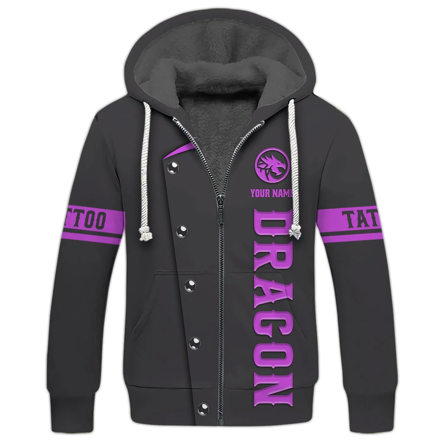 Dragon 3D Hoodie All Over Printed - Dragon Tattoo Jacket 3D print for Woman