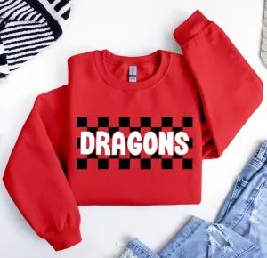 Dragons Checkered Sweatshirt