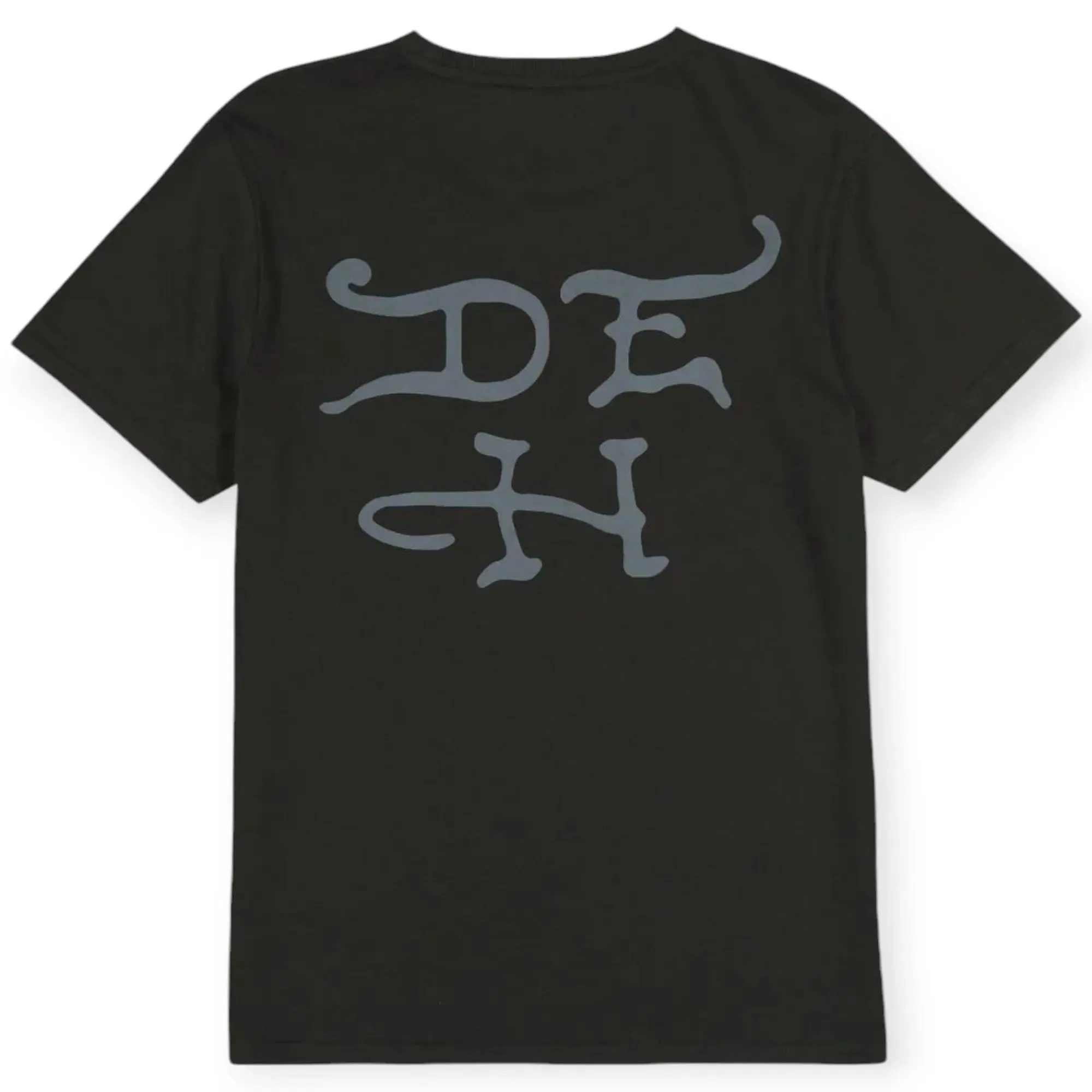 Ed Hardy Men Rhinestone DG Skull Tee(Charcoal)