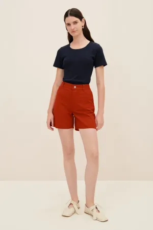 Eddy Shorts - Brick Denim