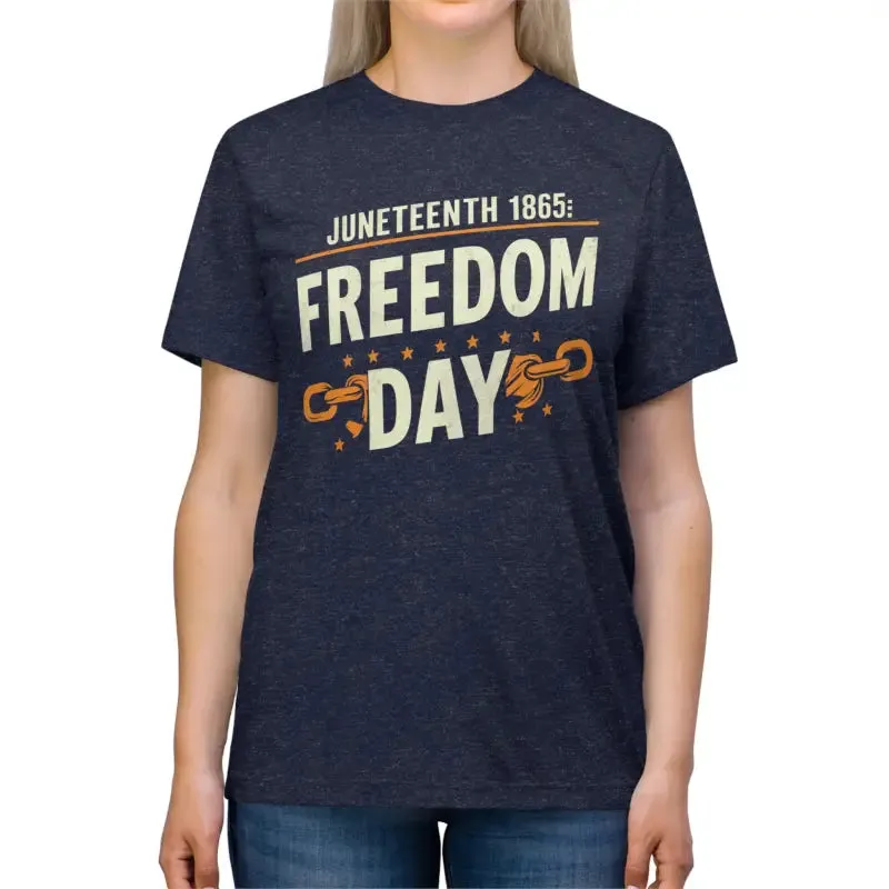 Express Bold Freedom with Juneteenth Triblend Tee