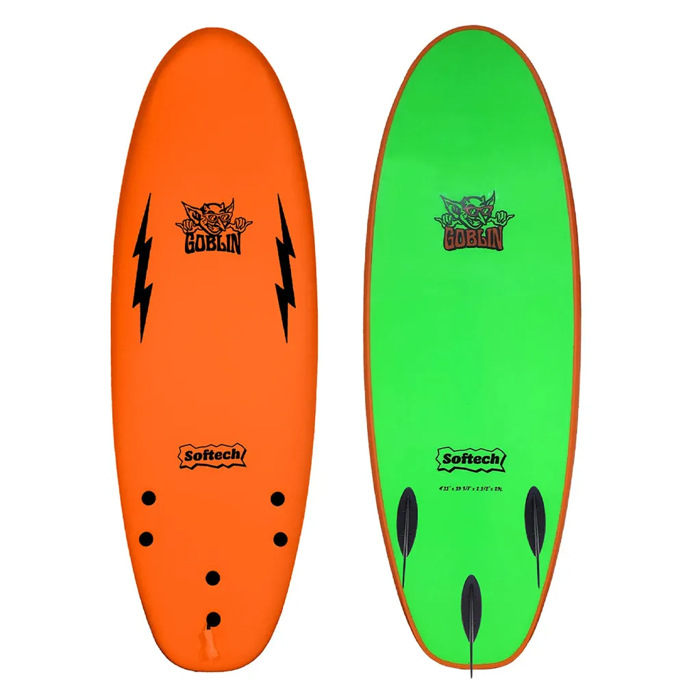 FCS Goblin 5'8 Softech Board Orange/Green