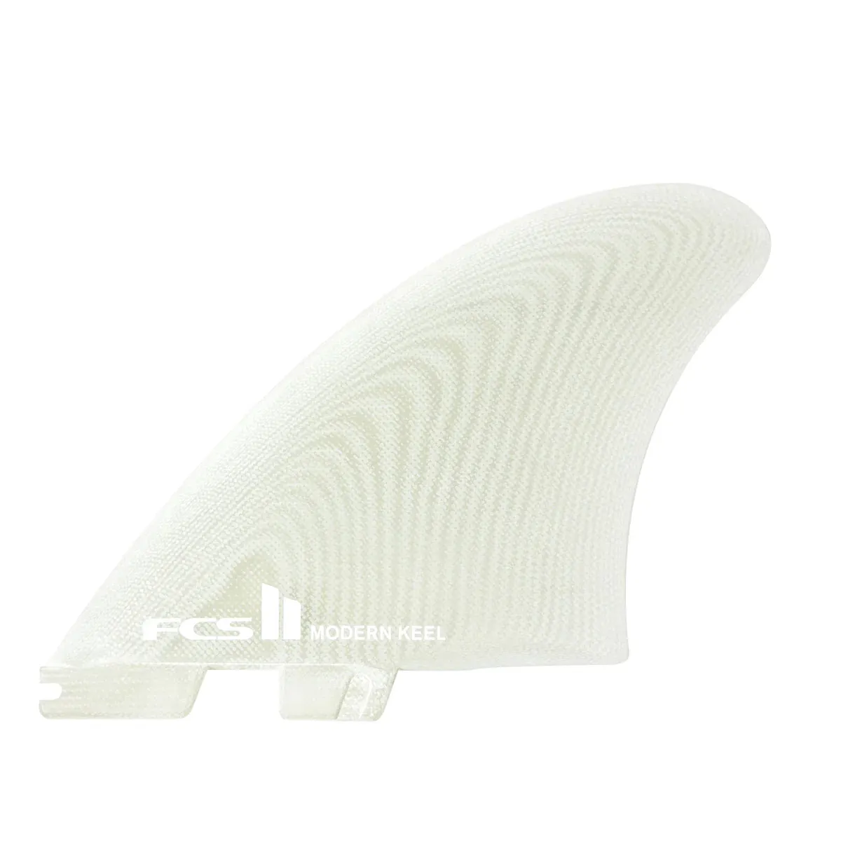 FCS II Modern Keel Twin Fin Clear