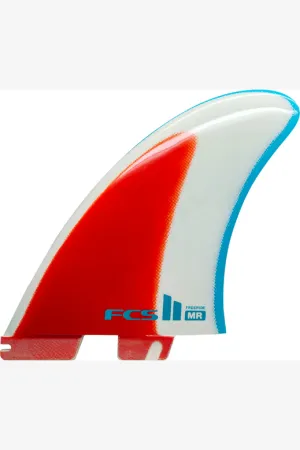 FCS II MR FREERIDE TWIN FINS - BLUE/RED/WHITE