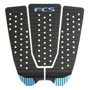 FCS Kolohe Andino Tread-Lite 3 Piece Surfboard Tail Pad - Black/Tranquil Blue