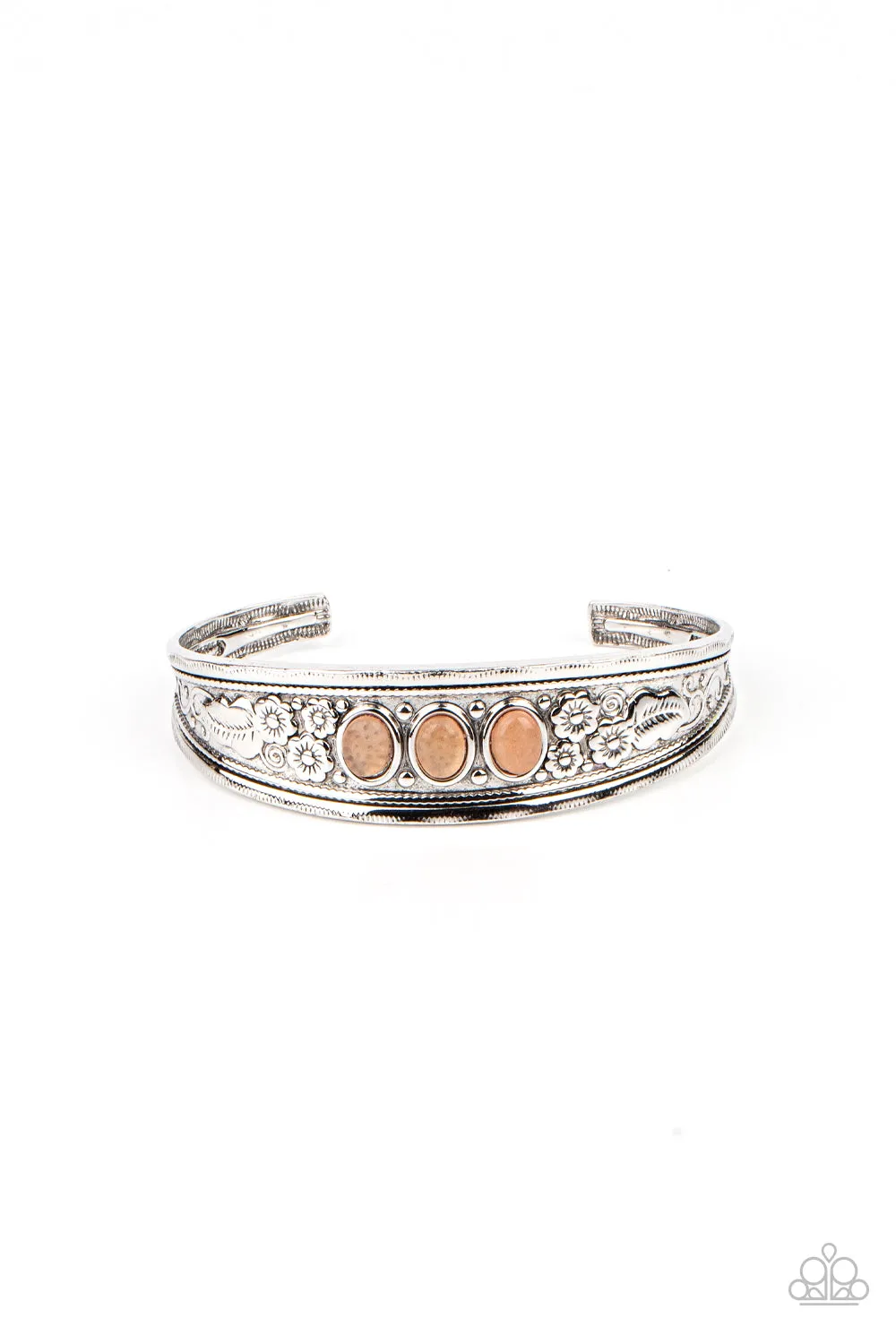Flower Patch Picnic - Orange Bracelet
