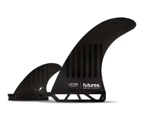 Futures HS Plunder 7" 2 1 Fin Set Up C6 Black/Stripes