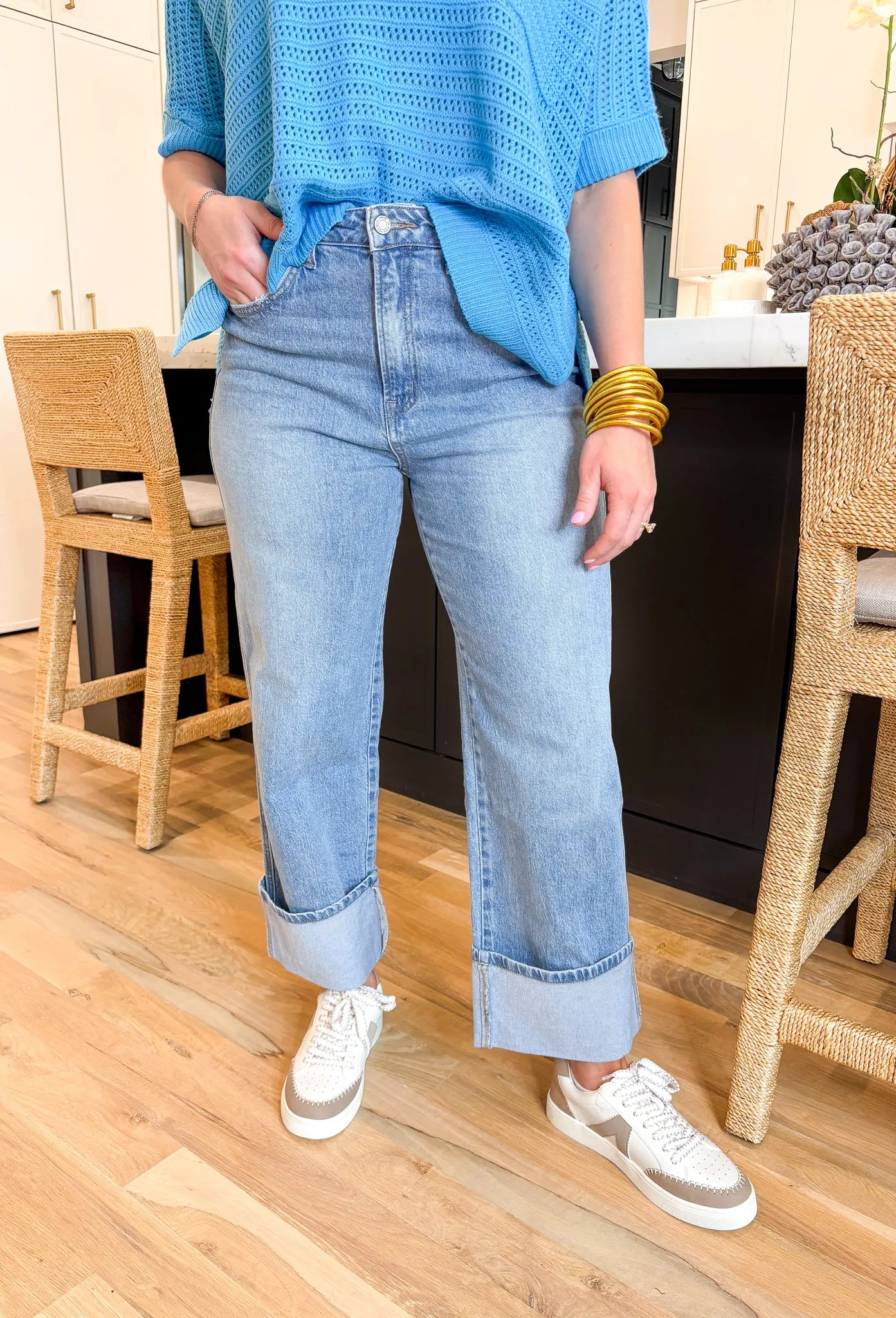 Gabby Super High-Rise Baggy Straight Jean by Vervet