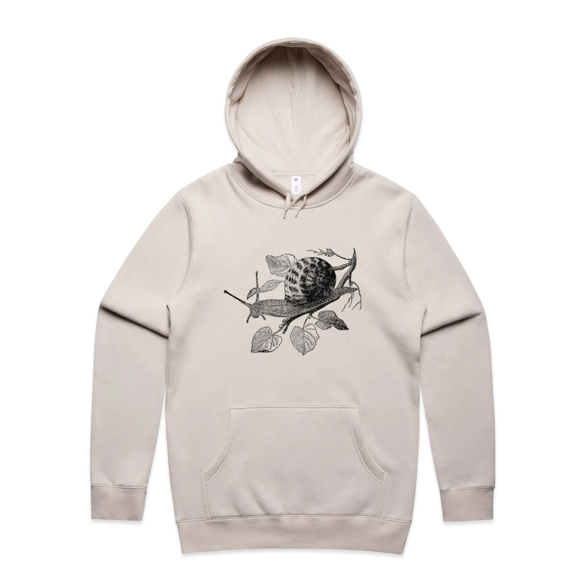 Garden Snail – Men's Hooded Sweatshirt