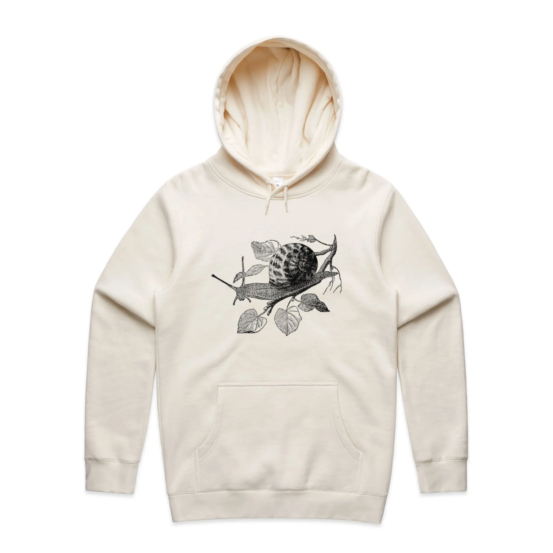 Garden Snail – Men's Hooded Sweatshirt