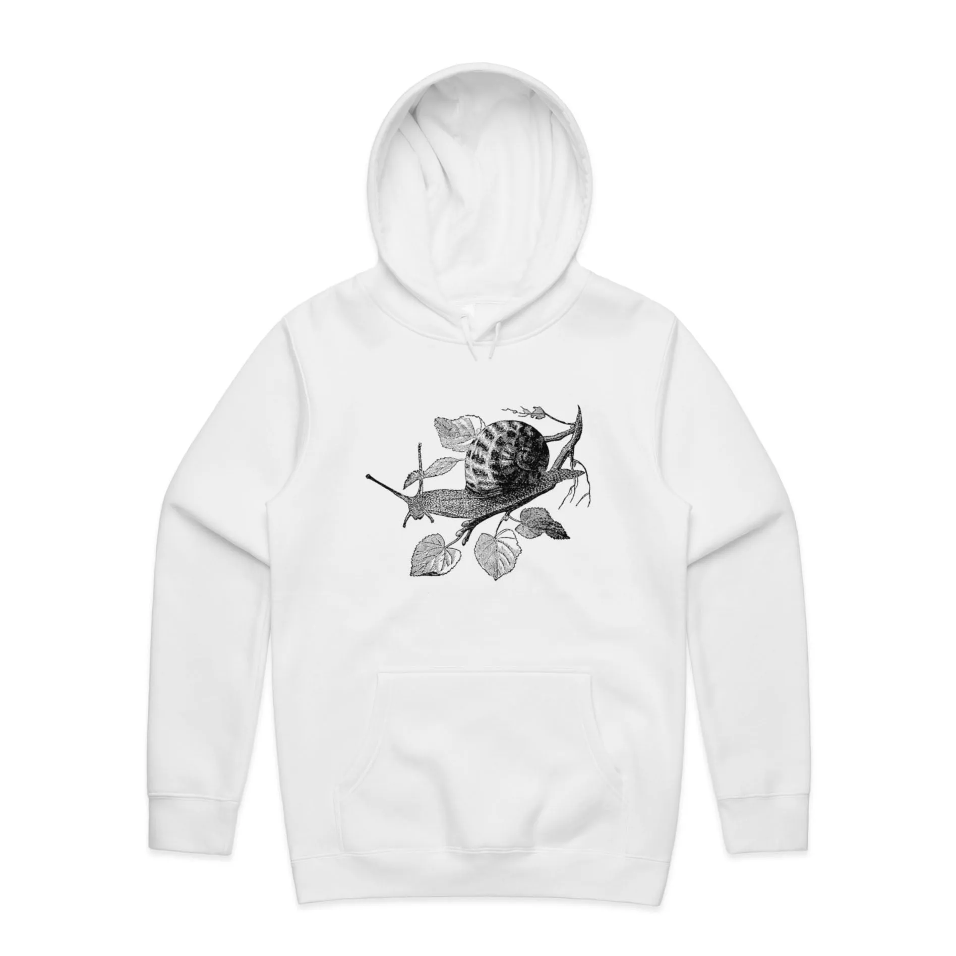 Garden Snail – Men's Hooded Sweatshirt
