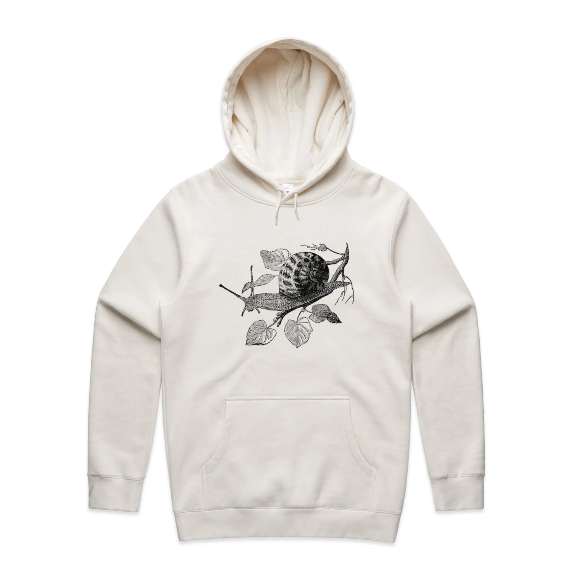 Garden Snail – Men's Hooded Sweatshirt