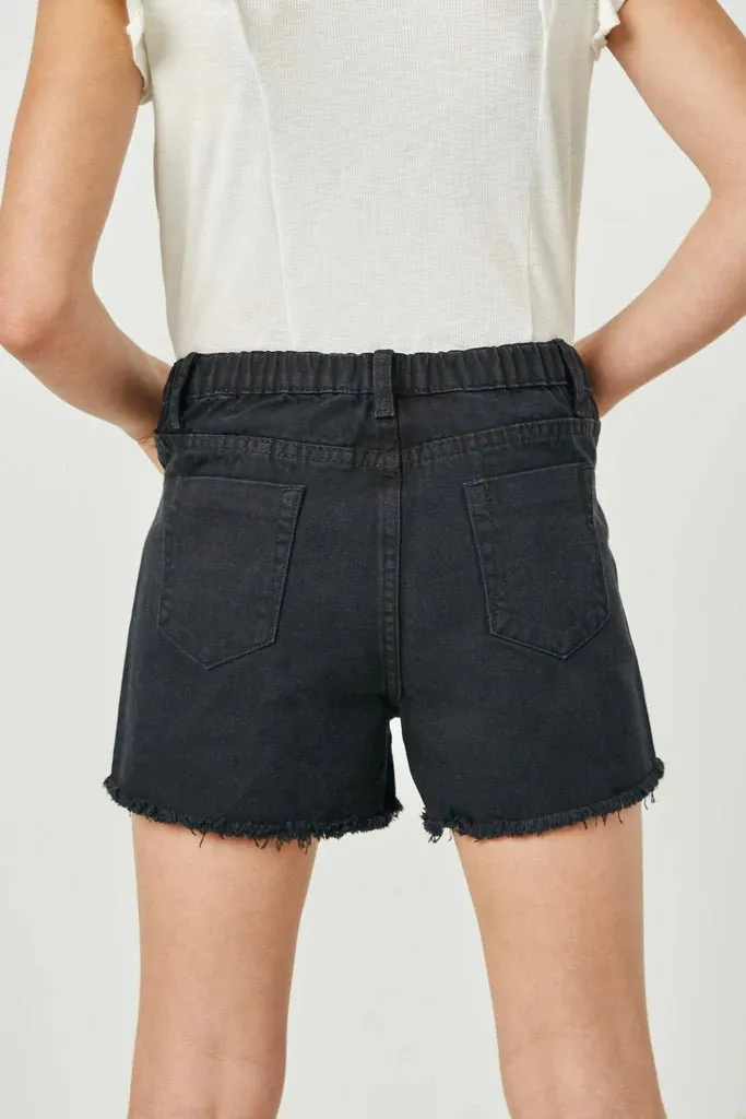 Girls Distressed Cut Off Shorts