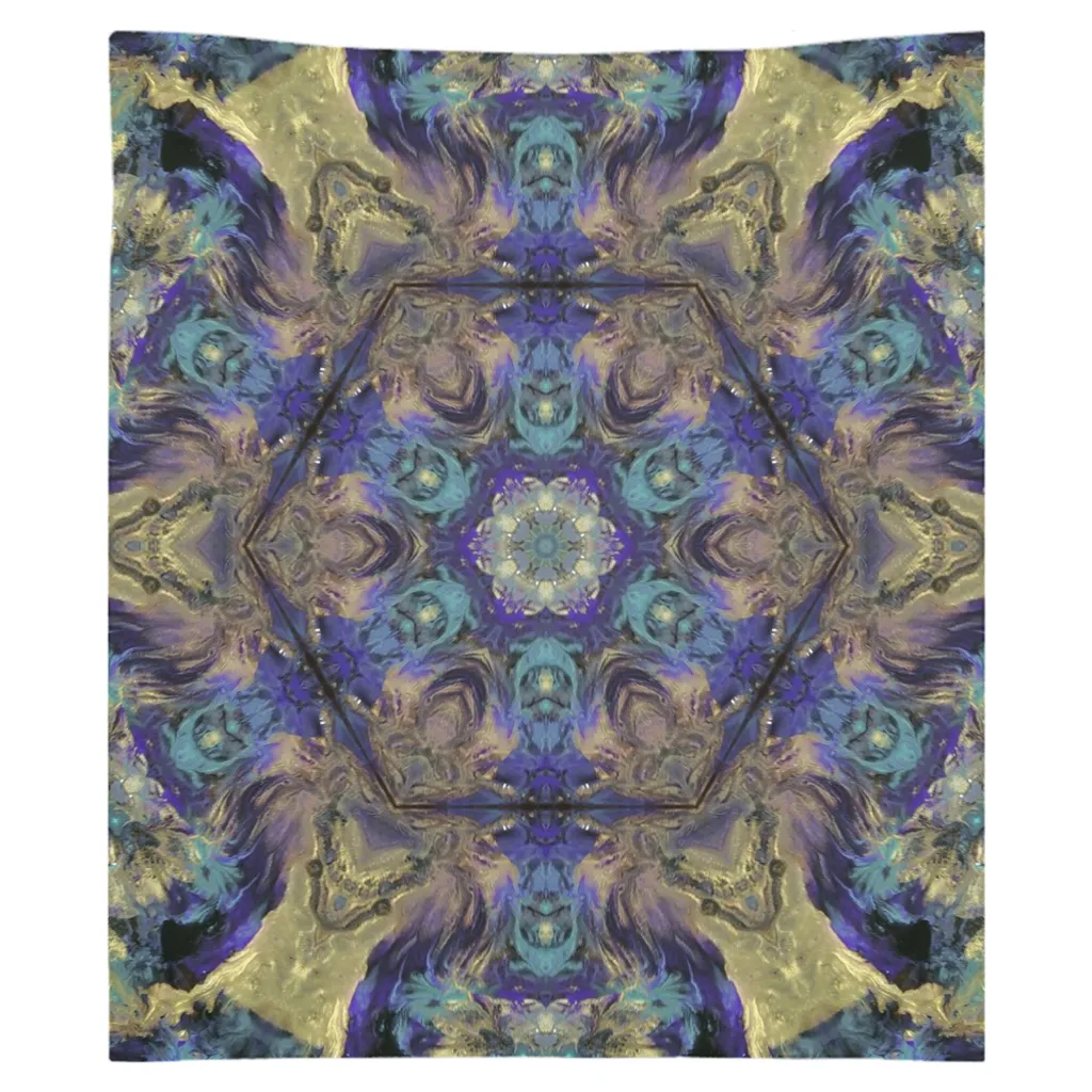 Golden Hex Tapestry
