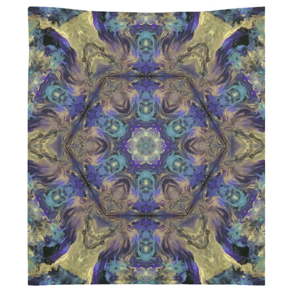 Golden Hex Tapestry