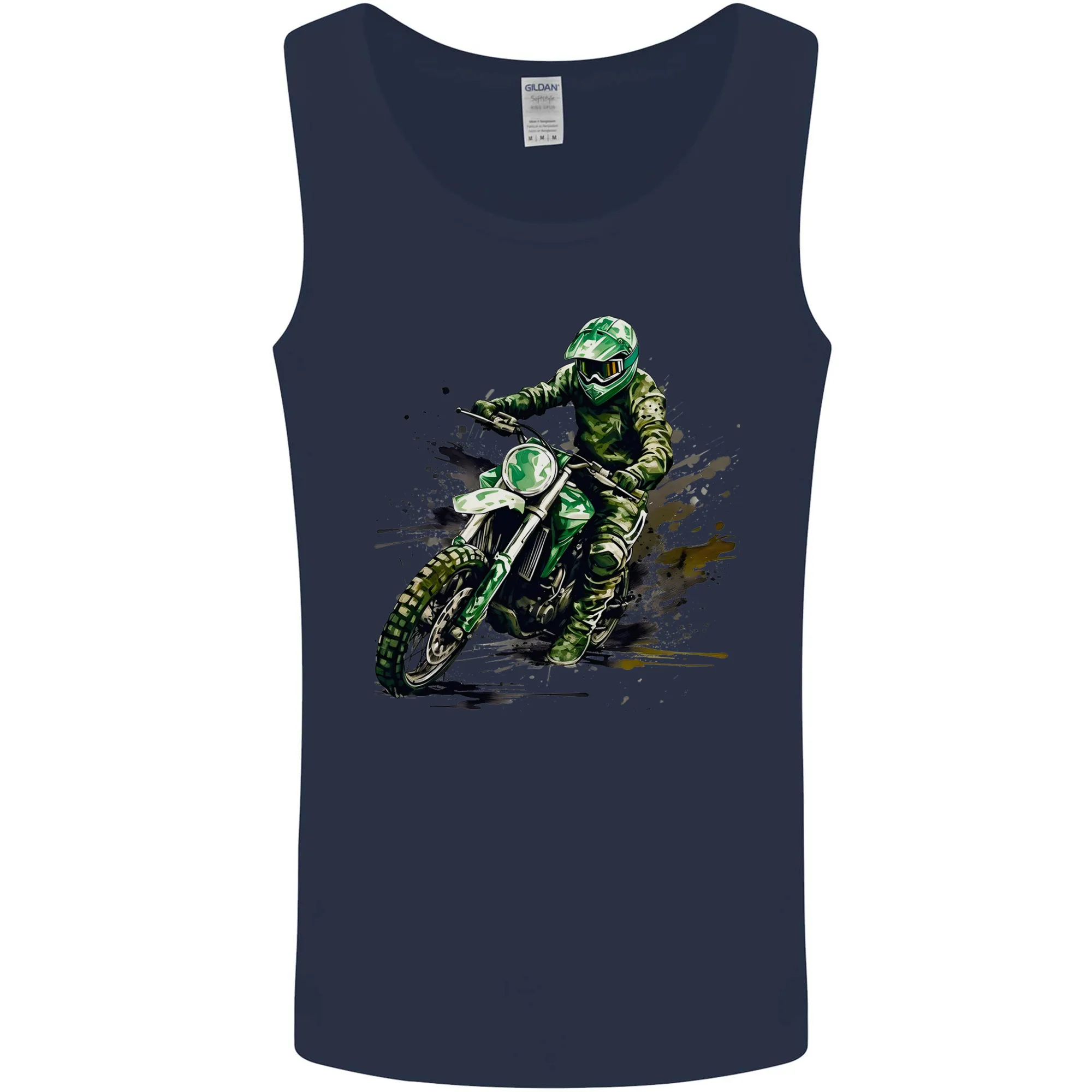 Graffiti Motorcross MotoX Motorbike Biker Mens Vest Tank Top