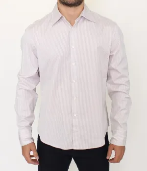 Gray White Checkered Casual Long Sleeve Shirt