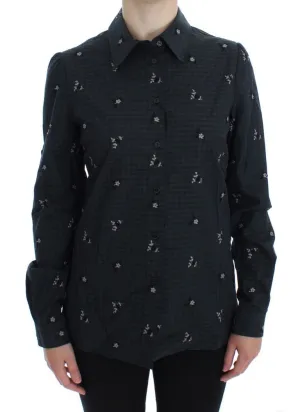 Green Checkered Floral Shirt