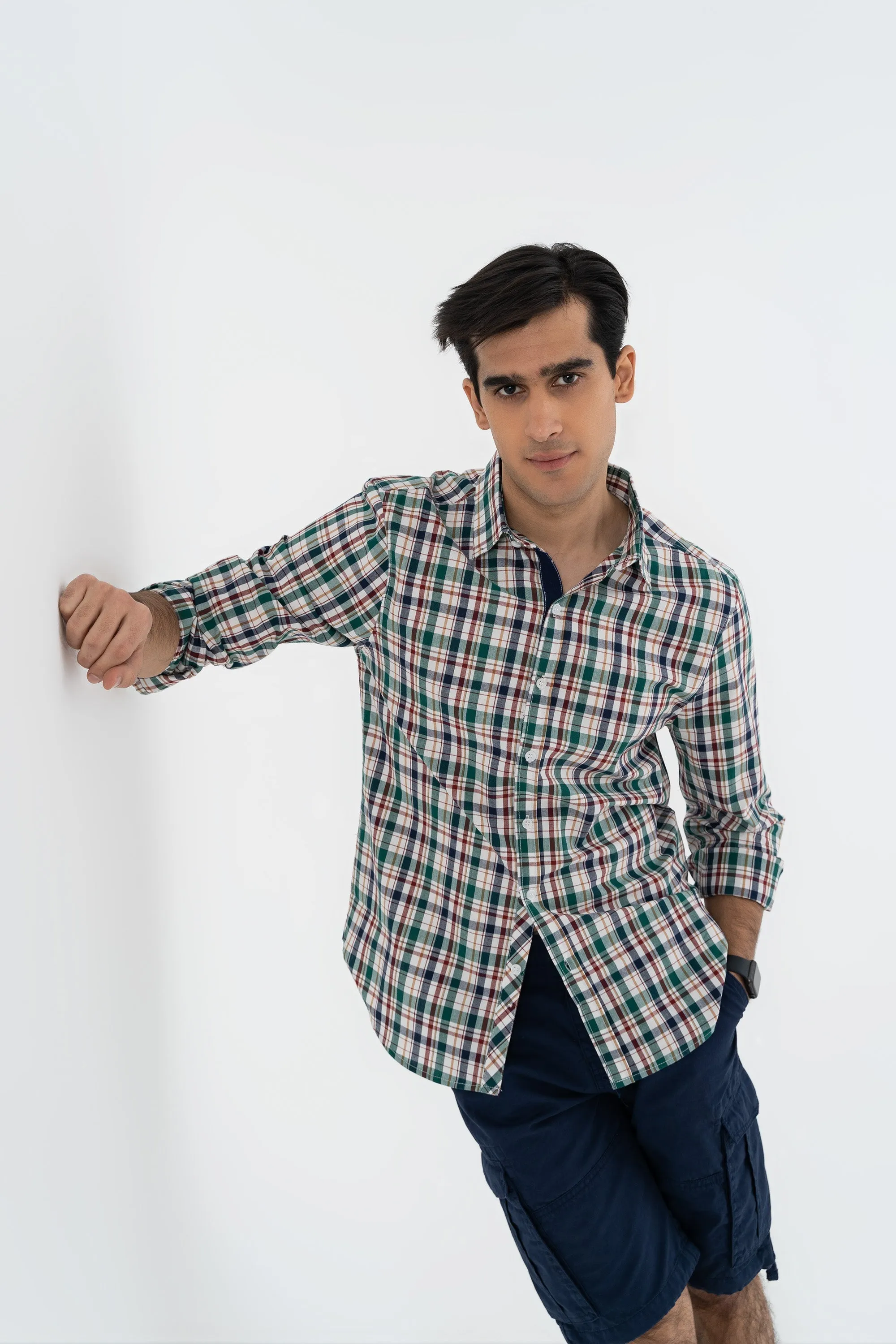 Green Checkered Shirt