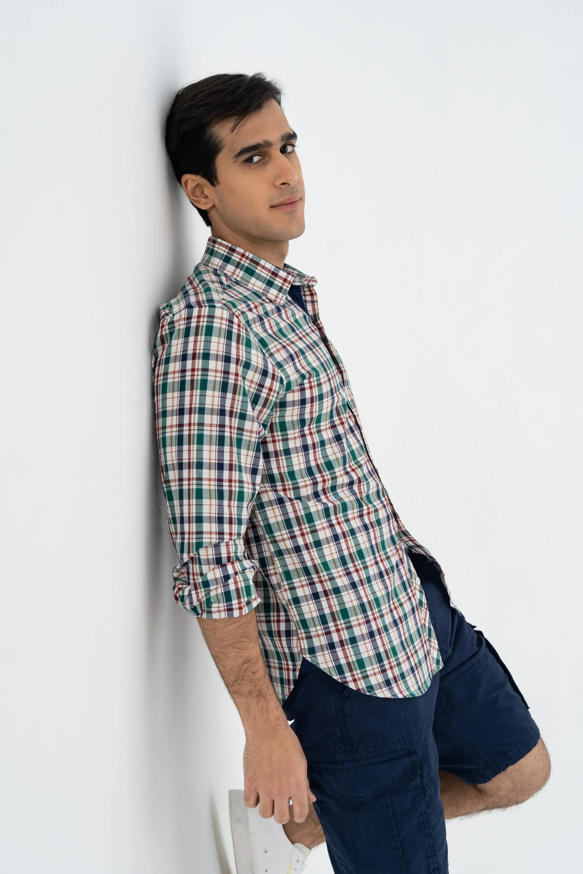 Green Checkered Shirt