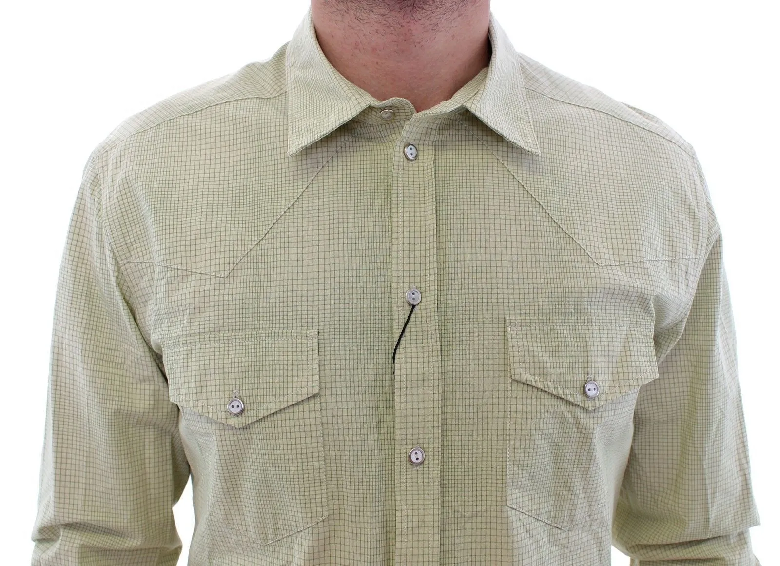 Green Yellow Checkered SICILIA Casual Shirt