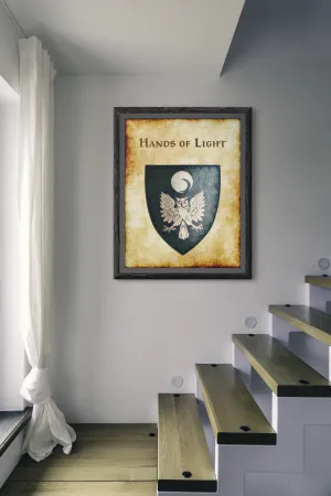 Hands of Light Heraldry of Greyhawk Anna Meyer Cartography Canvas Art Print