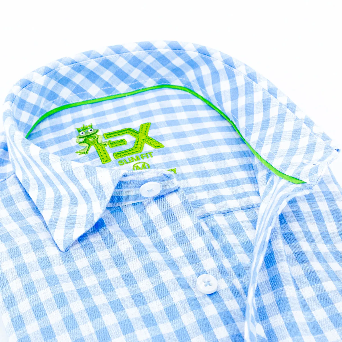 Harvard Yard FROG Linen Shirt - Light Blue