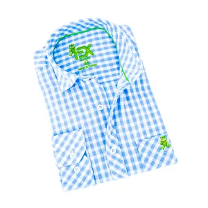 Harvard Yard FROG Linen Shirt - Light Blue