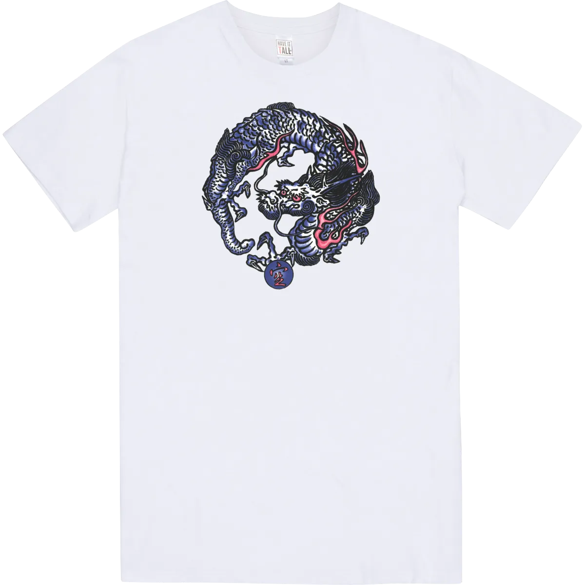 Have It Tall - Tattoo Dragon Graphic Ring Spun Cotton Tall T-Shirt