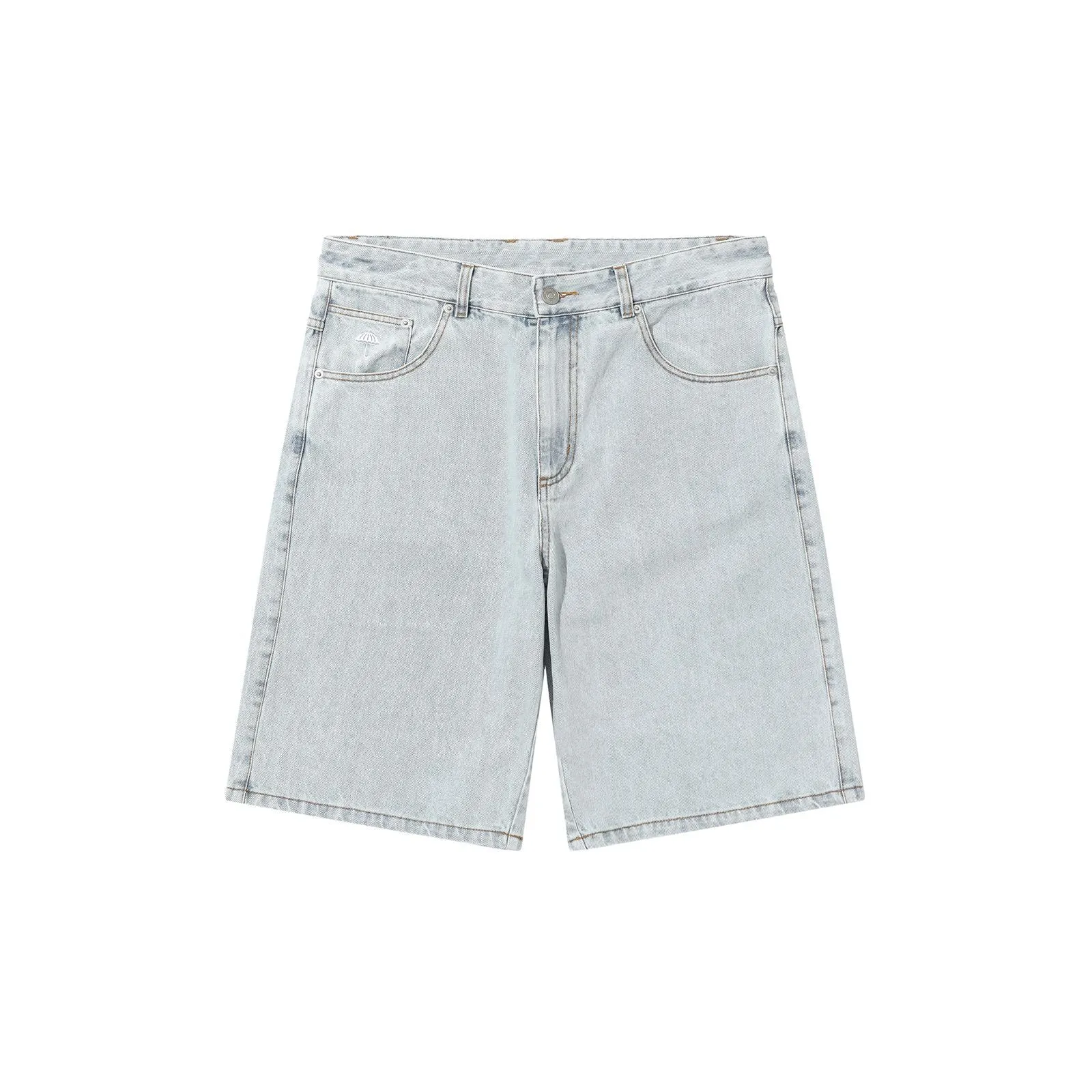Helas Dieu Grec Jeans Shorts - Light Blue