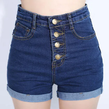High Waist Denim Shorts