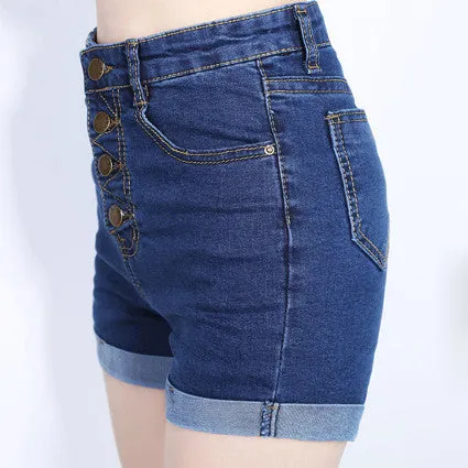 High Waist Denim Shorts