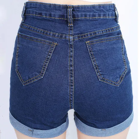 High Waist Denim Shorts