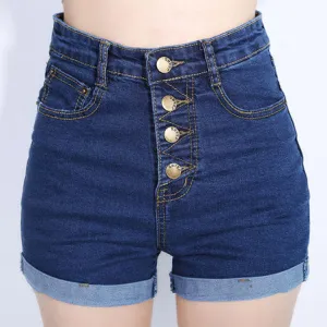 High Waist Denim Shorts