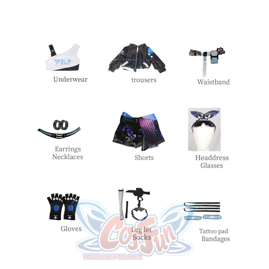 Honkai: Star Rail Silver Wolf Cosplay Costume C08239E  B
