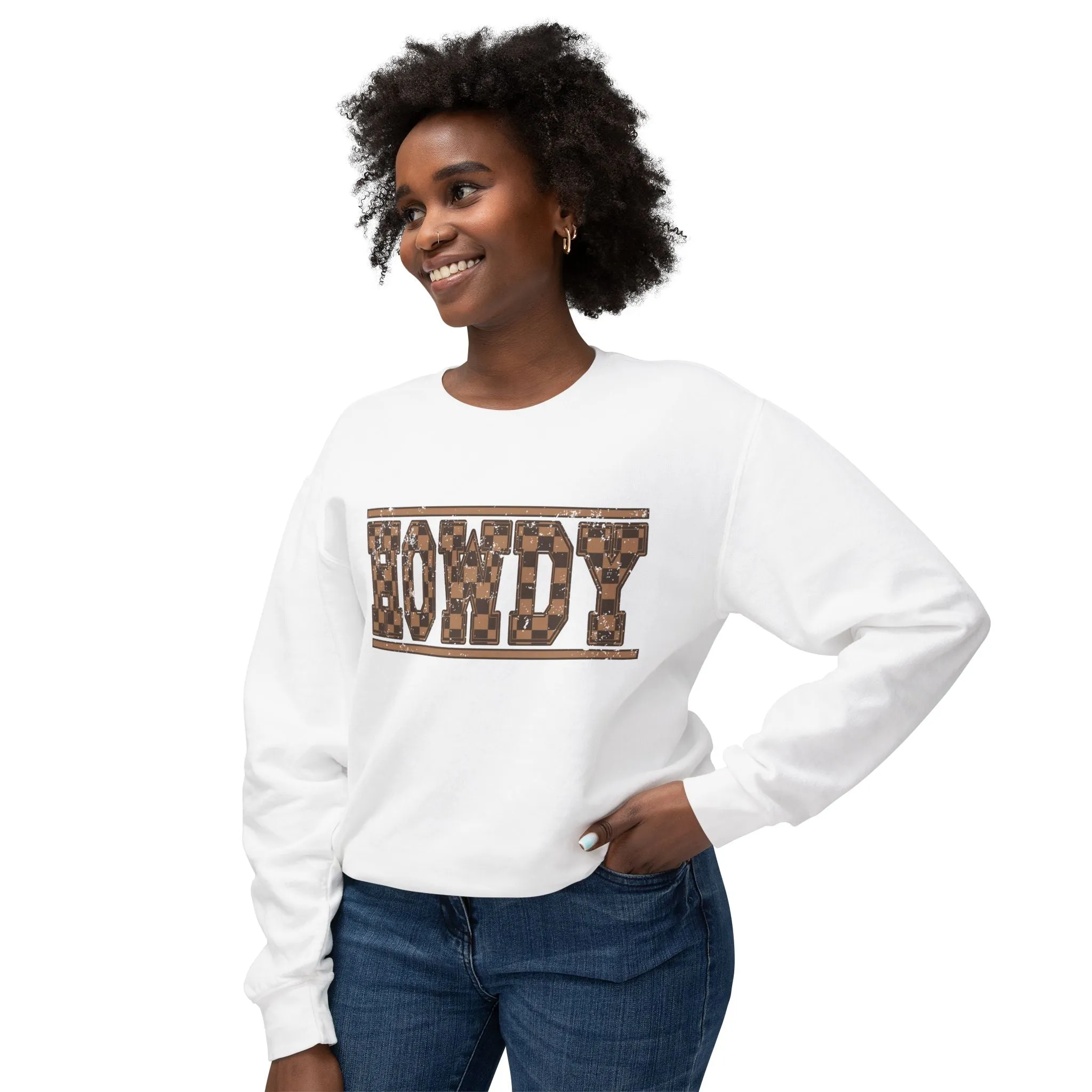 Howdy Checkered Sweatshirt