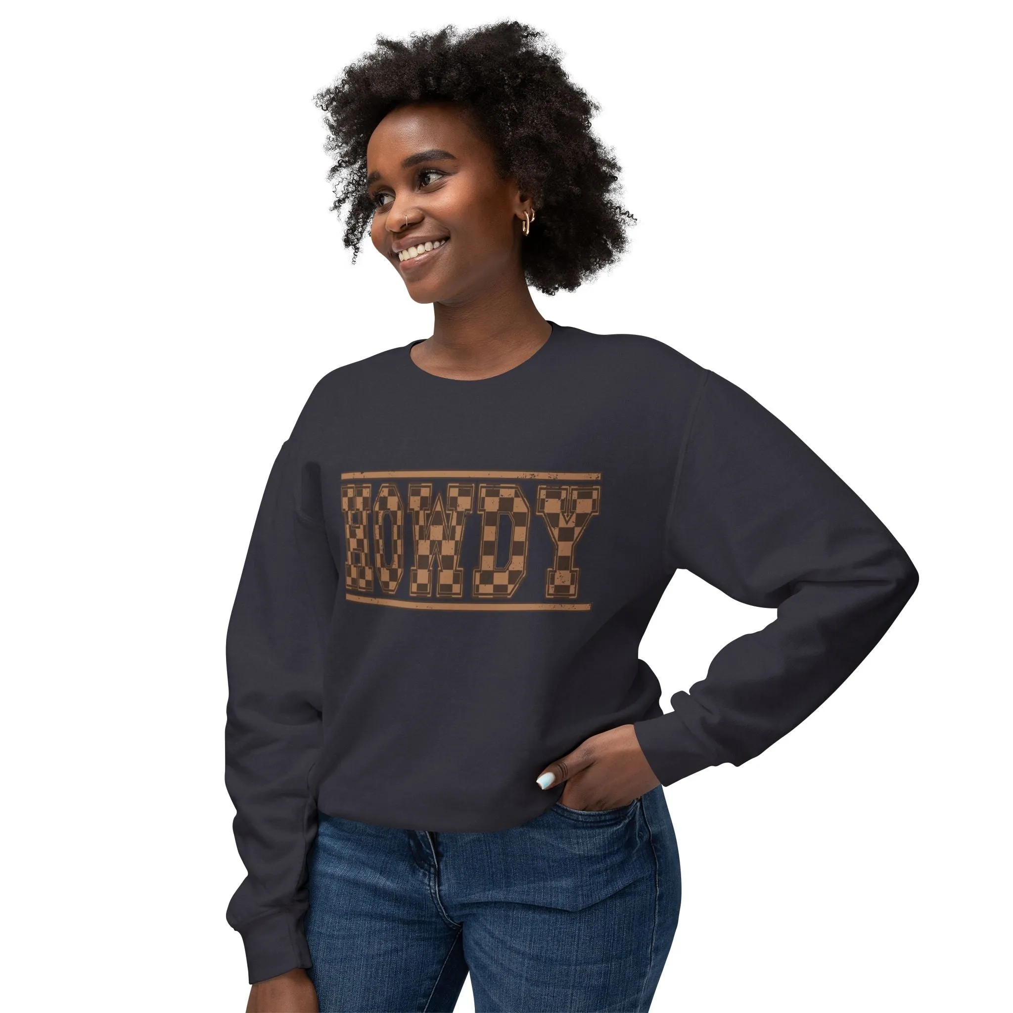 Howdy Checkered Sweatshirt