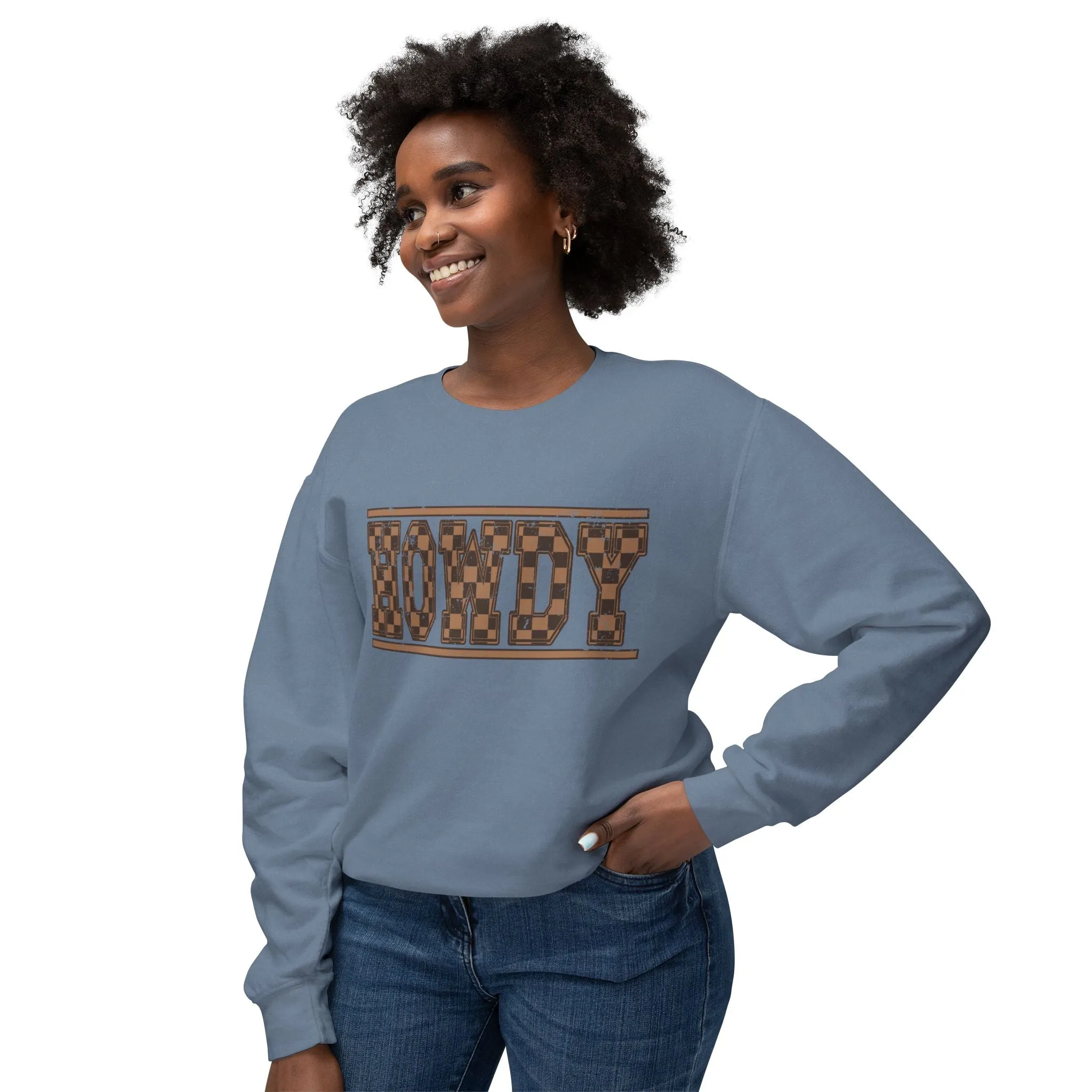 Howdy Checkered Sweatshirt