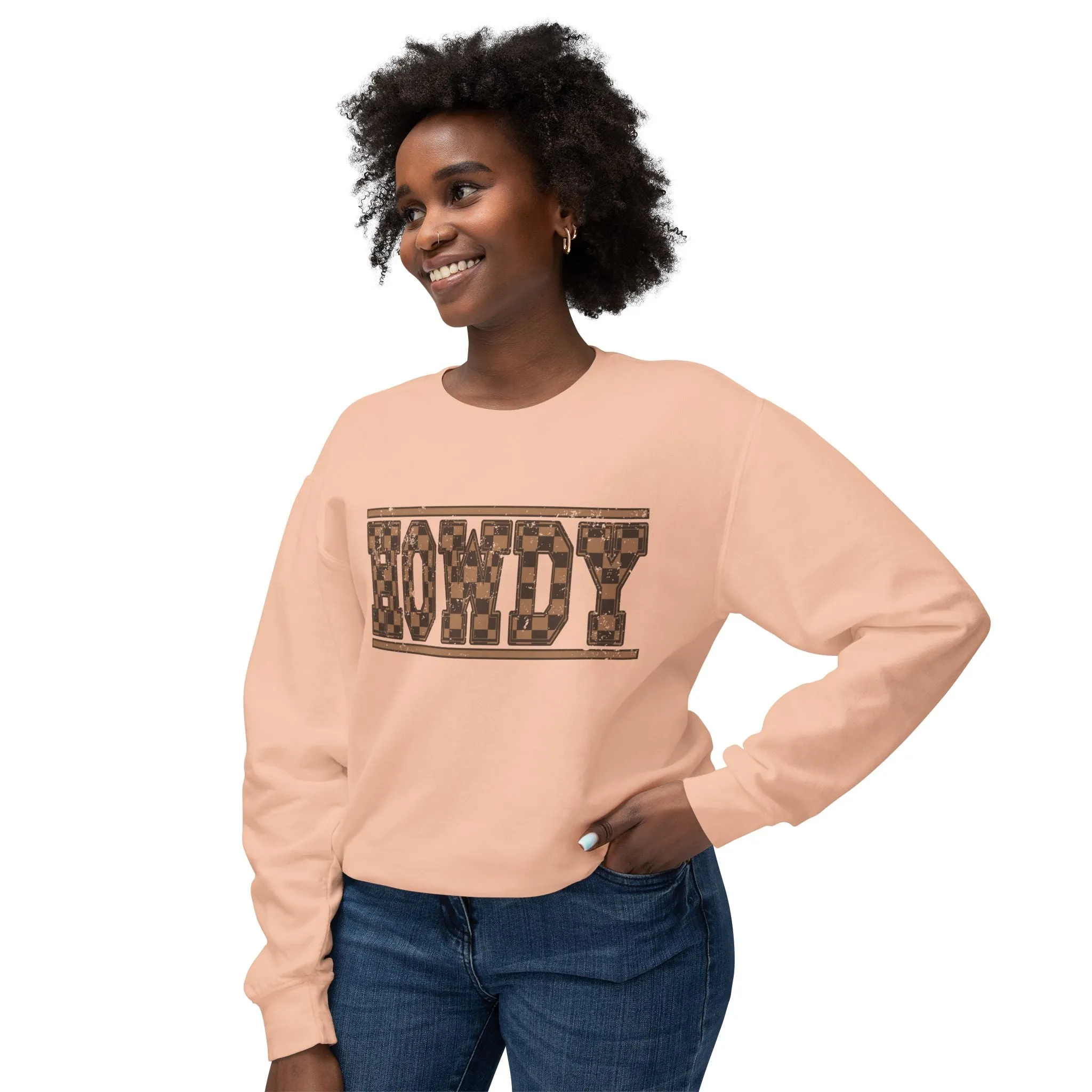 Howdy Checkered Sweatshirt