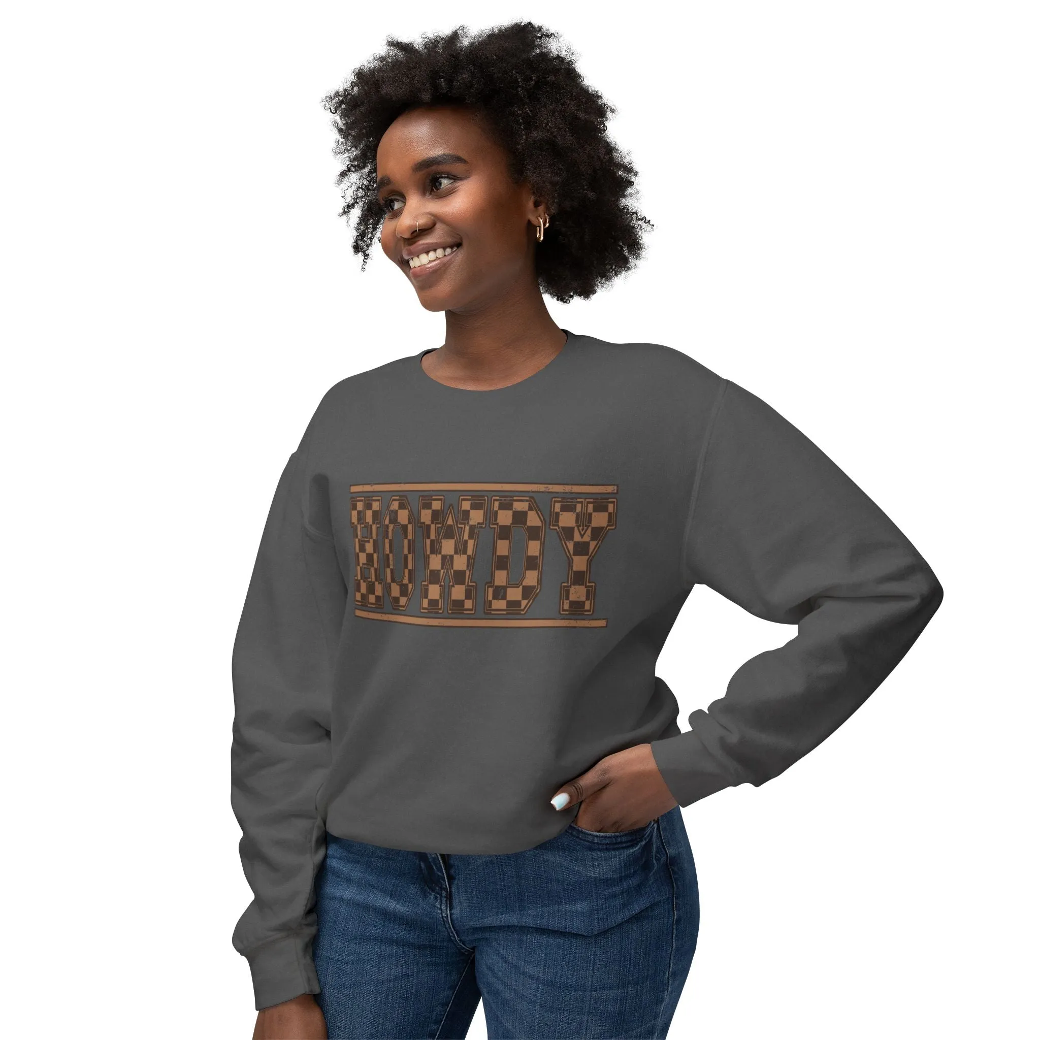 Howdy Checkered Sweatshirt