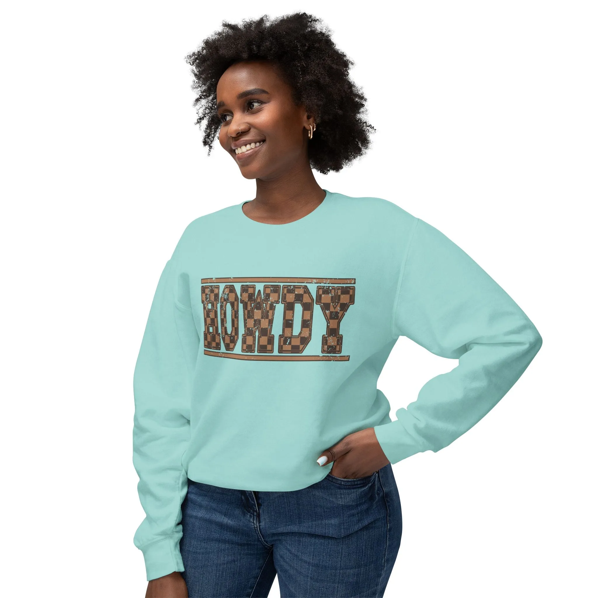 Howdy Checkered Sweatshirt