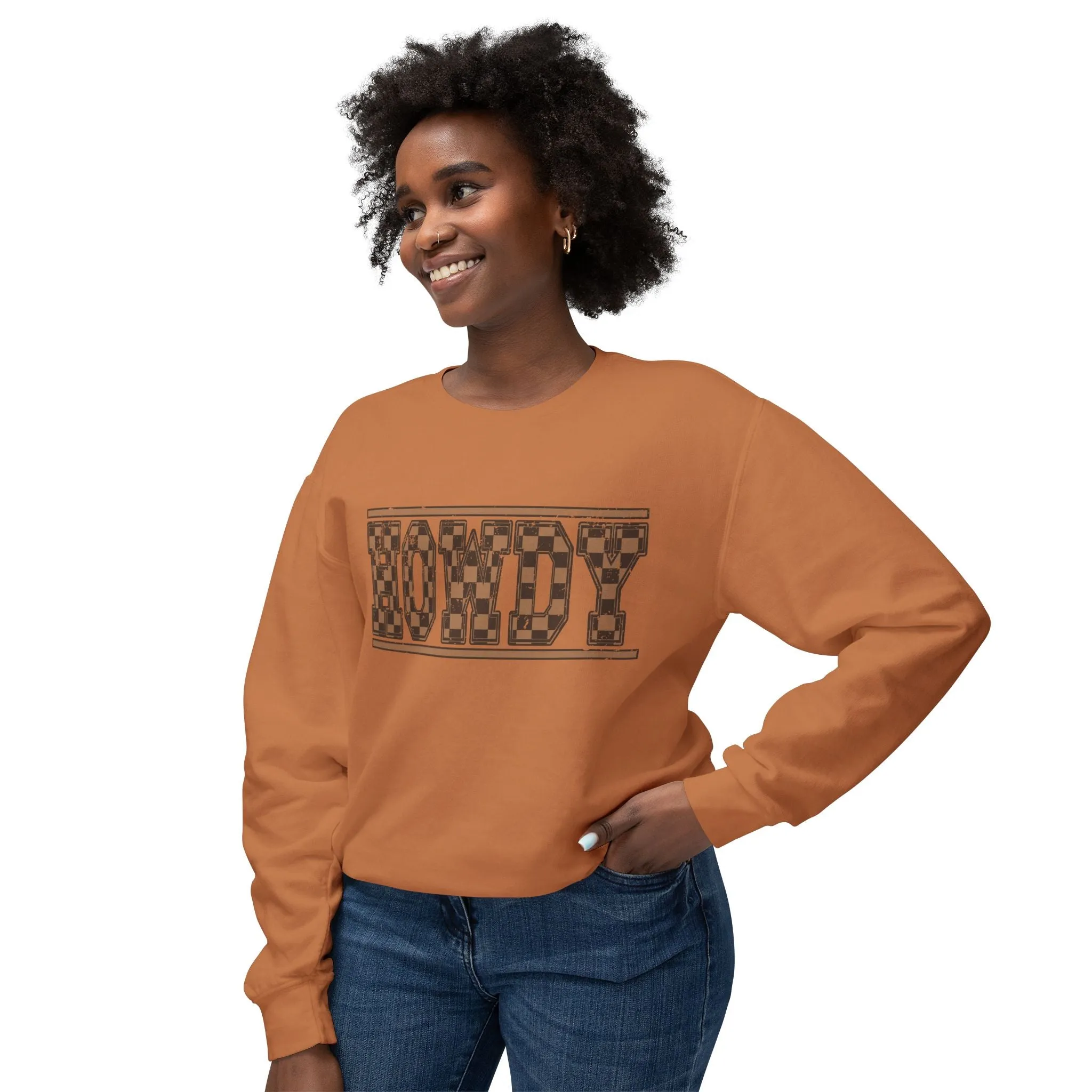 Howdy Checkered Sweatshirt