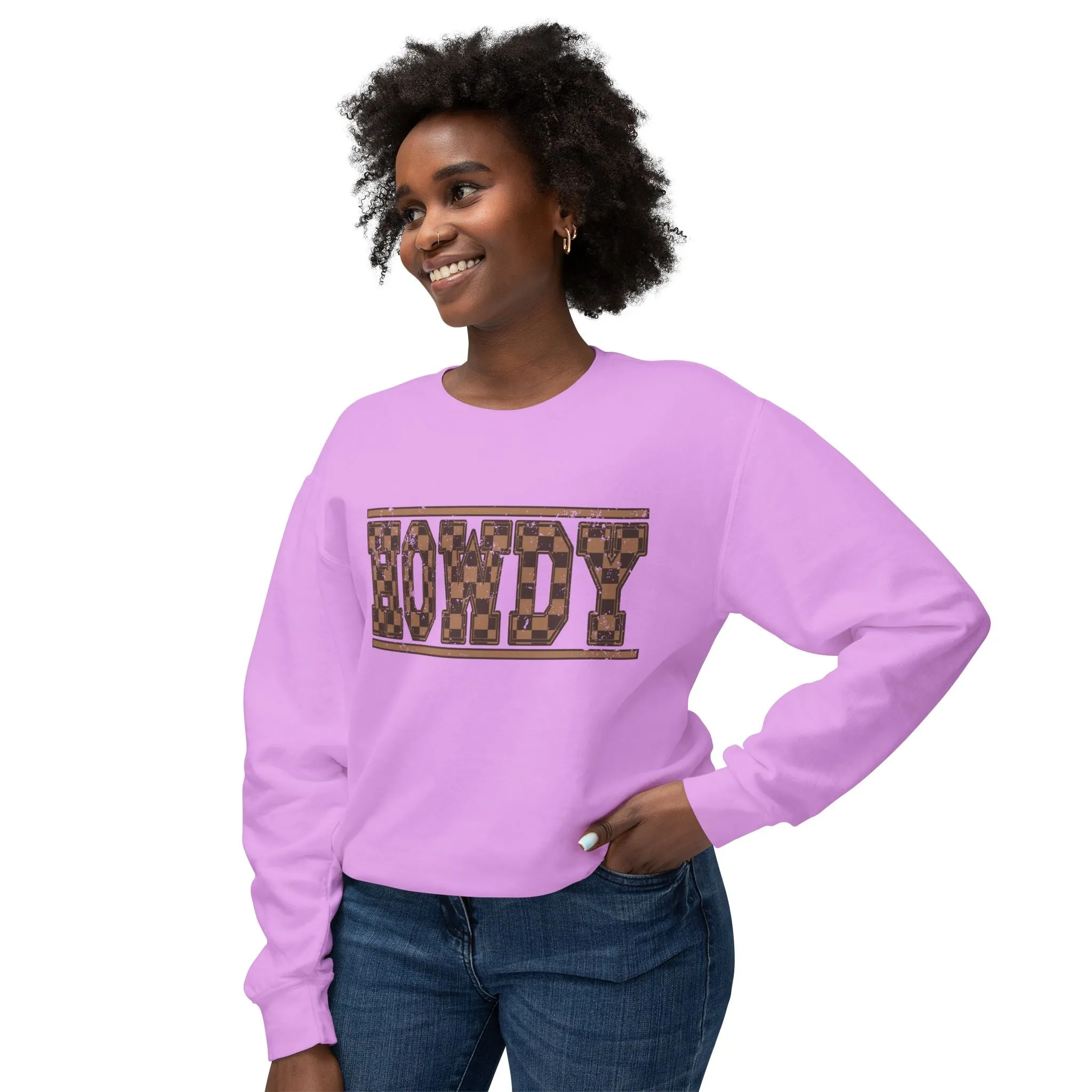 Howdy Checkered Sweatshirt