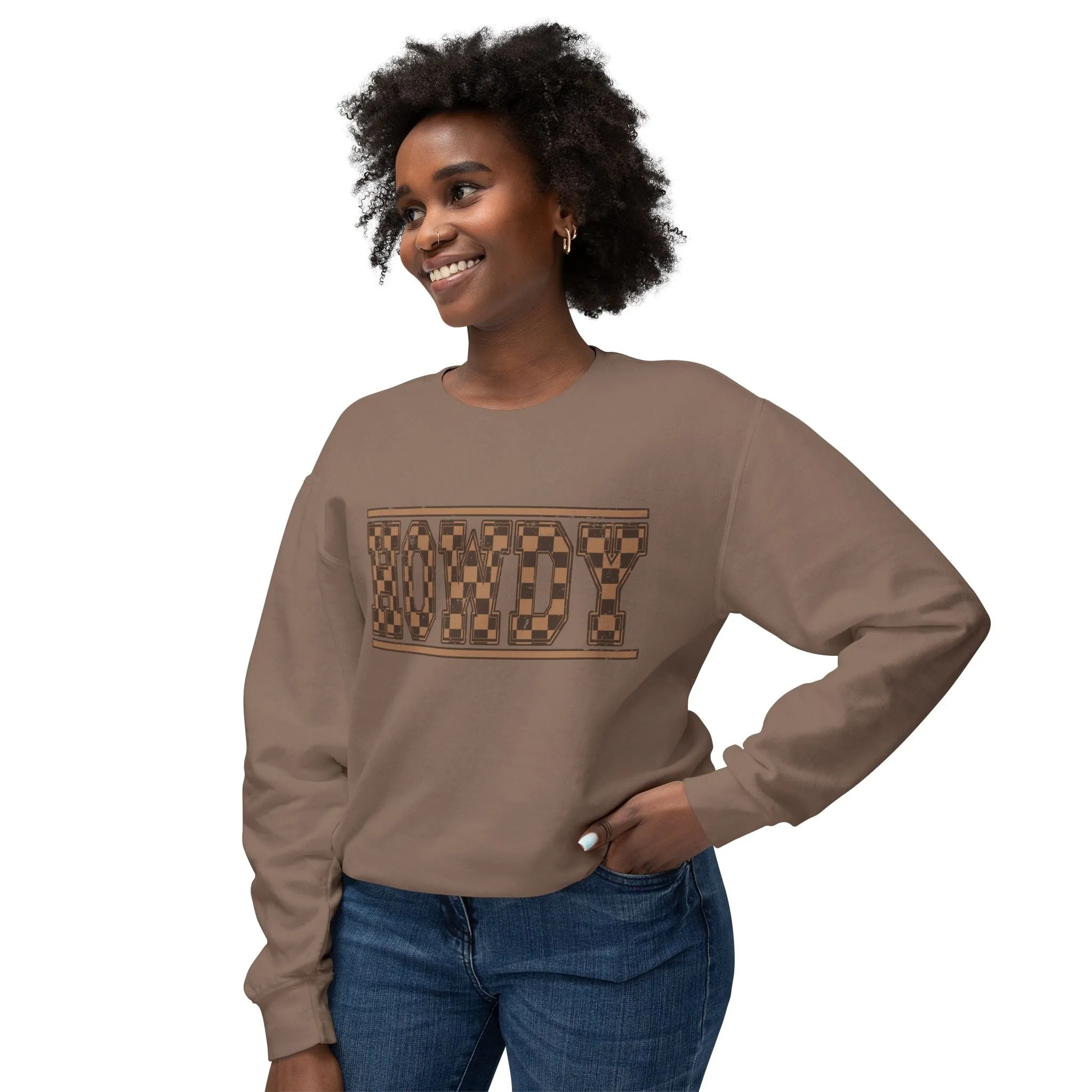 Howdy Checkered Sweatshirt