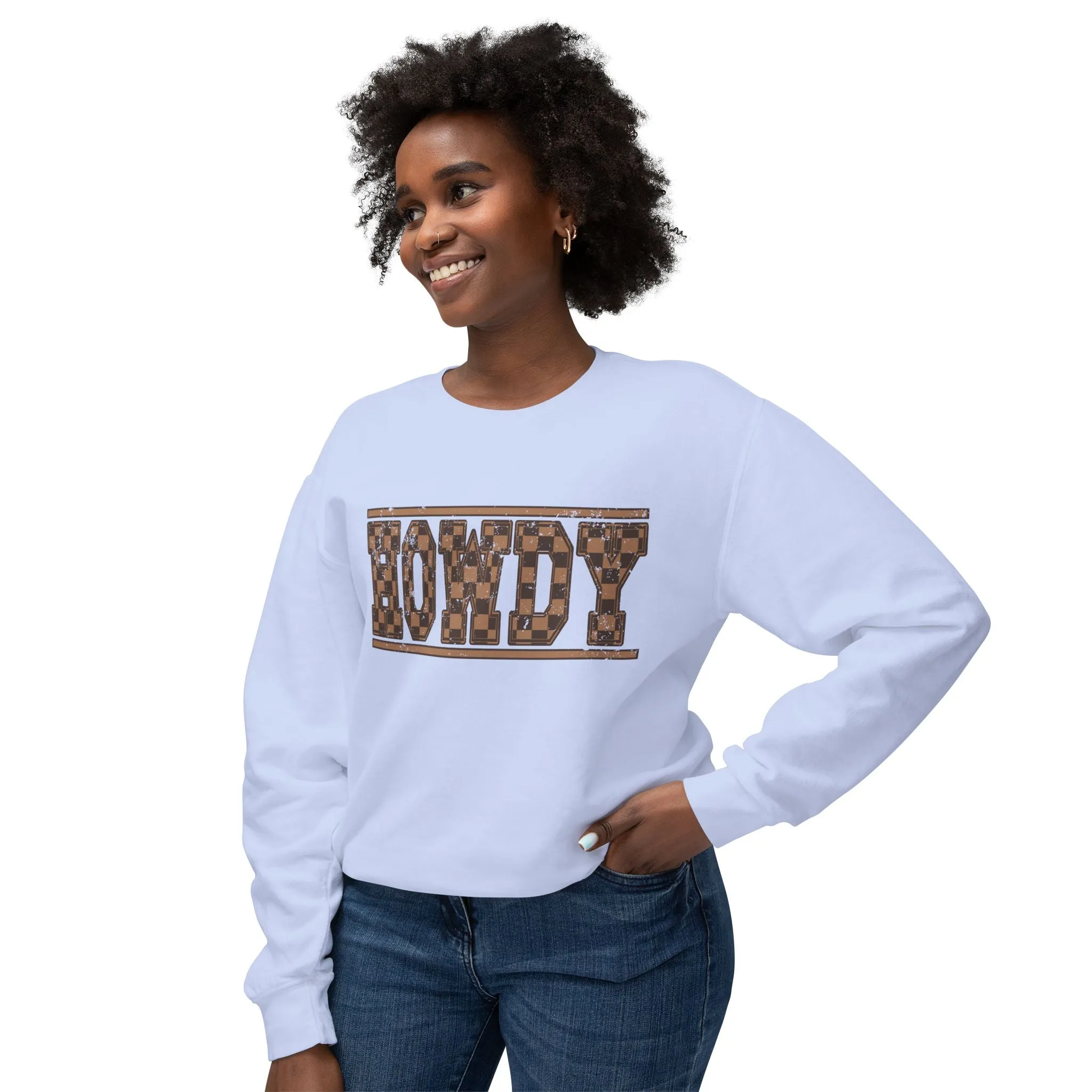 Howdy Checkered Sweatshirt