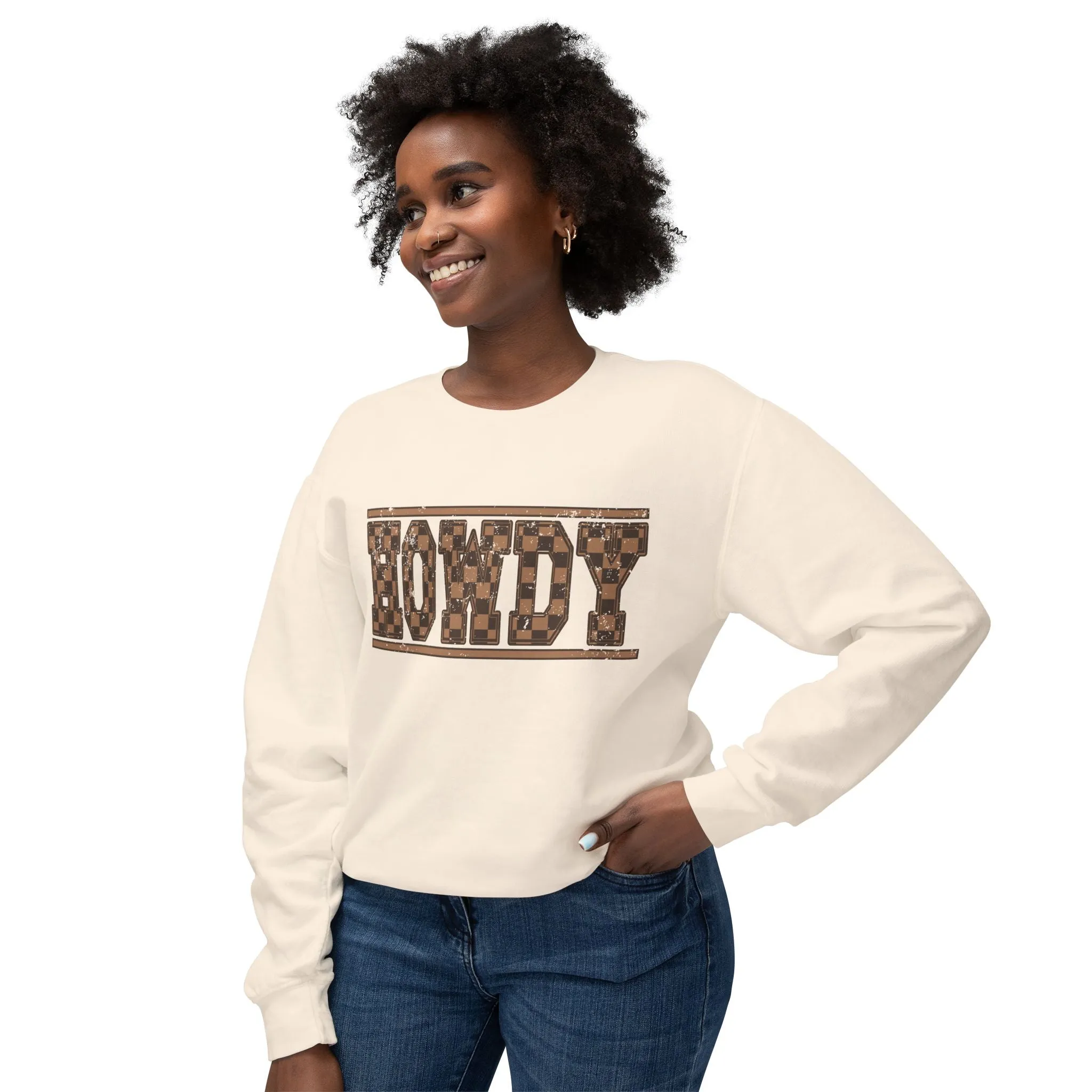 Howdy Checkered Sweatshirt