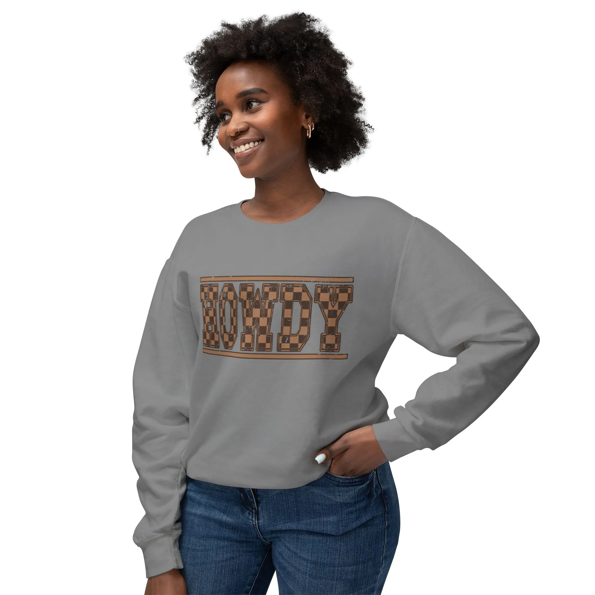 Howdy Checkered Sweatshirt