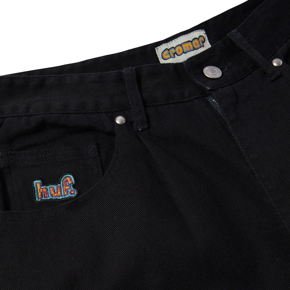 Huf Cromer Denim Pant - Washed Black Jeans