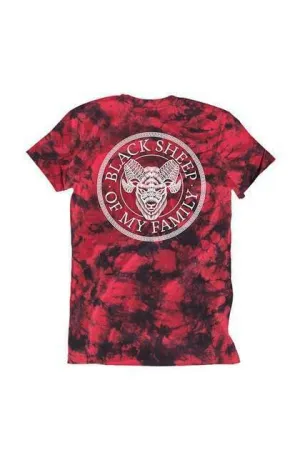 InkAddict MENS BLACK SHEEP TIE DYE Tee Shirt